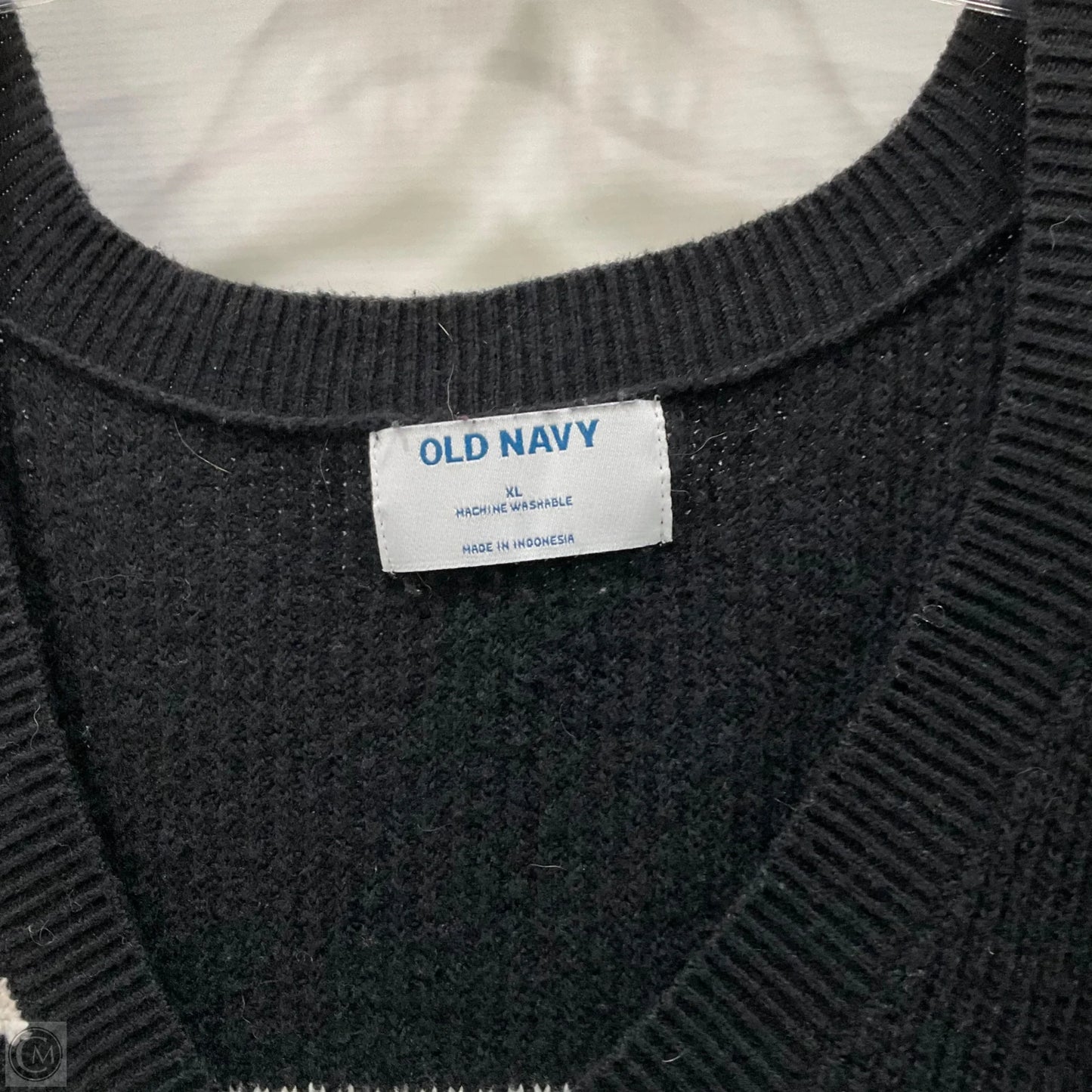 Sweater By Old Navy In Black & White, Size: Xl