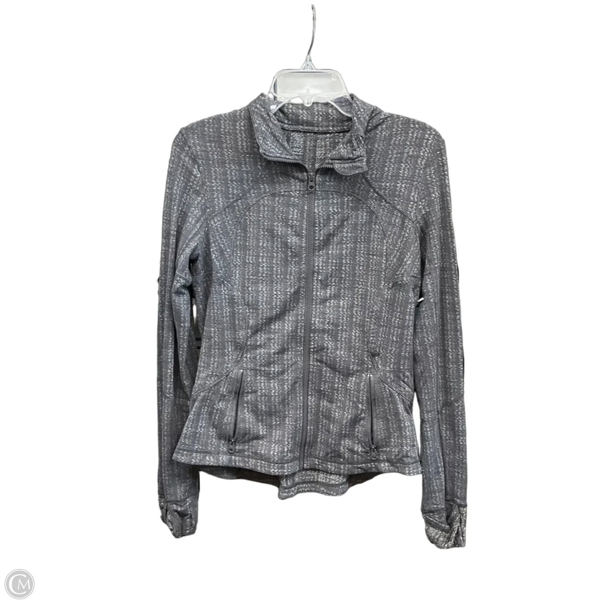 Athletic Jacket By Lululemon In Grey, Size: 6