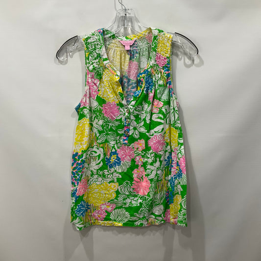 Green Top Sleeveless Lilly Pulitzer, Size S