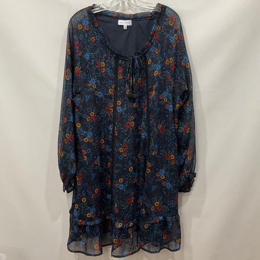 Floral Print Dress Casual Midi Cmc, Size Xl