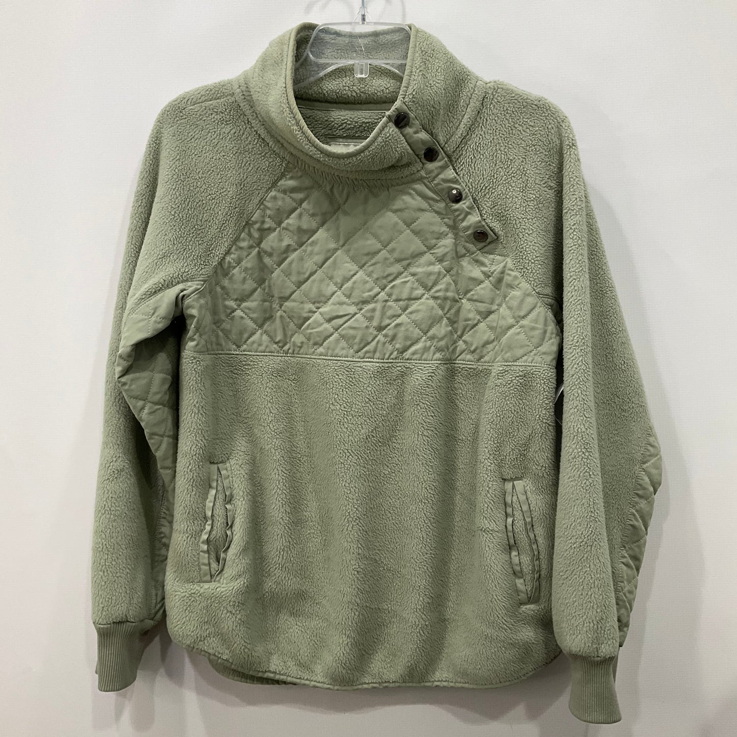 Sweatshirt Collar By Abercrombie And Fitch In Green, Size: S
