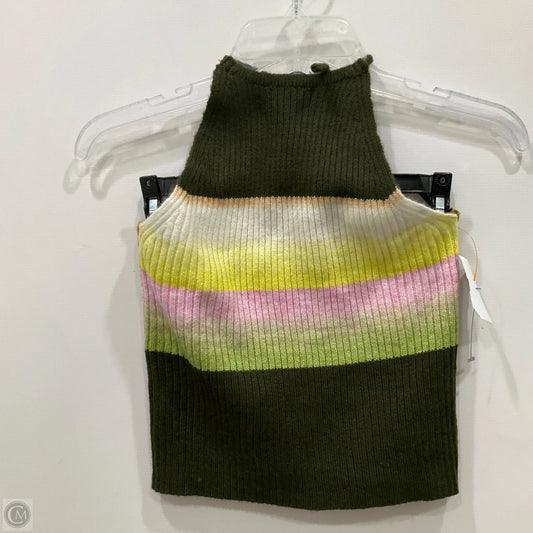Top Sleeveless By Cider In Green, Size: M