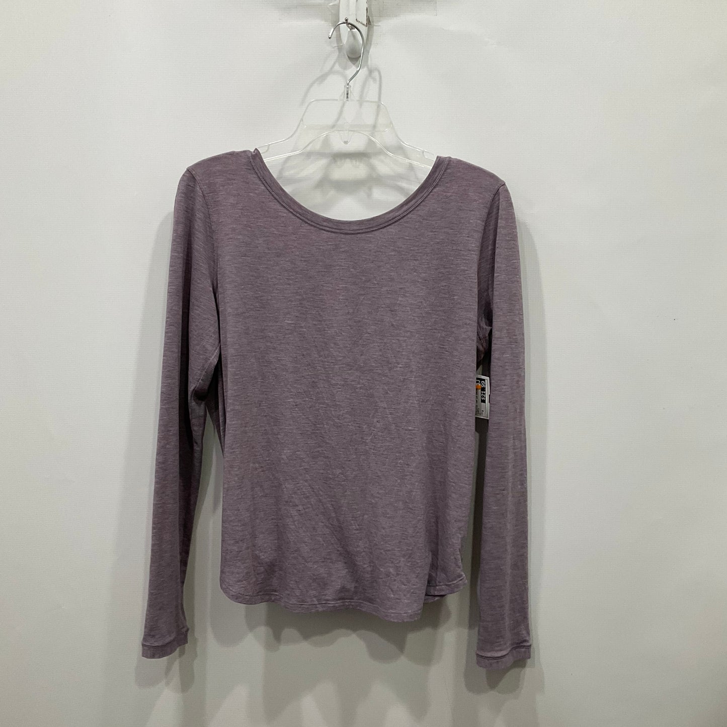 Athletic Top Long Sleeve Crewneck By Lululemon In Purple, Size: 8