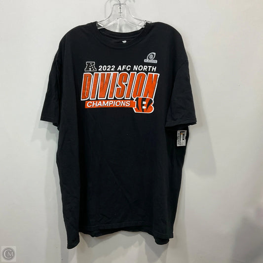 Top Short Sleeve By Fanatics In Black, Size: 2x