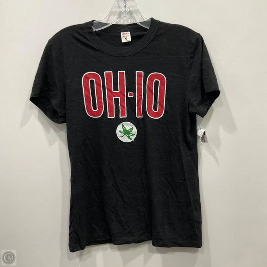 Top Short Sleeve By Clothes Mentor In Black, Size: M