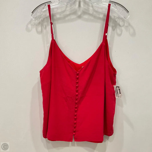 Top Sleeveless By Madewell In Red, Size: Xl