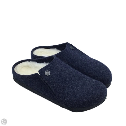 Shoes Flats By Birkenstock In Navy, Size: 9.5