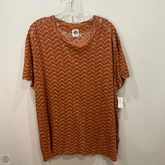 Top Short Sleeve By We The Free In Brown, Size: L