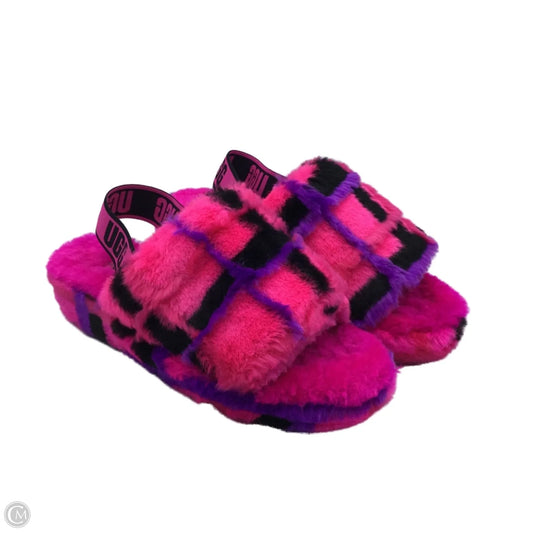 Sandals Designer By Ugg In Pink, Size: 8