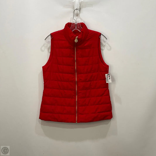 Vest Designer By Michael Kors In Red, Size: S