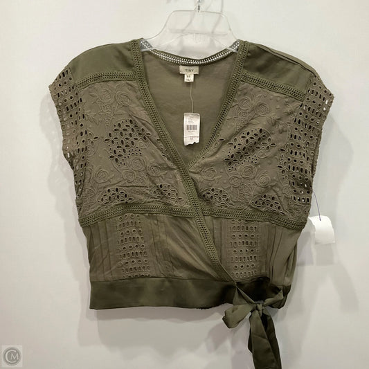 Top Short Sleeve By Anthropologie In Green, Size: Xs