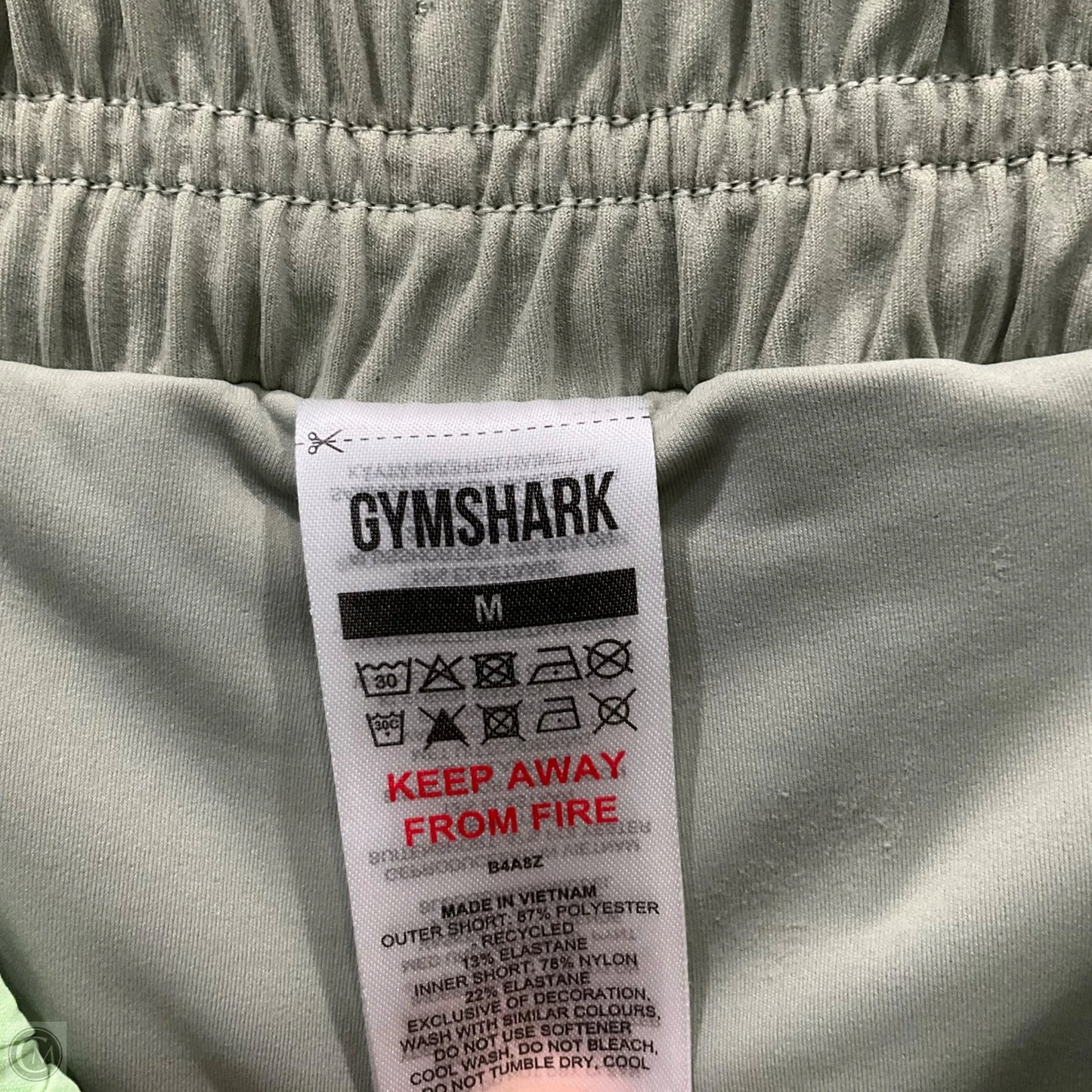 Athletic Shorts By Gym Shark In Green, Size: M