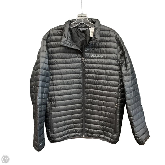 Jacket Puffer & Quilted By Eddie Bauer In Grey, Size: L