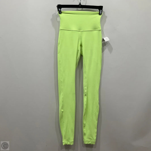 Athletic Leggings By Lululemon In Green, Size: 0