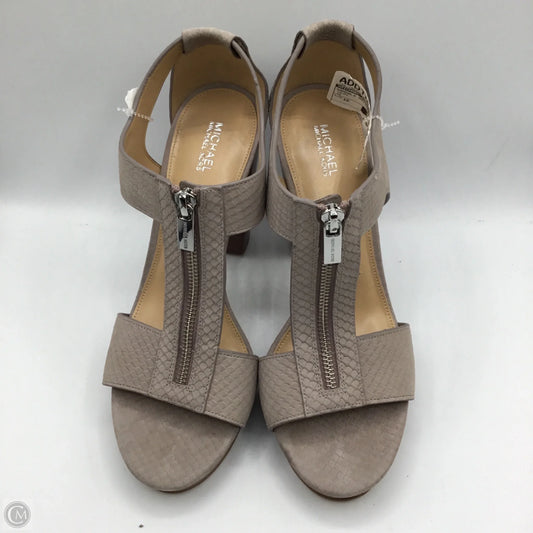 Sandals Designer By Michael Kors In Taupe, Size: 10