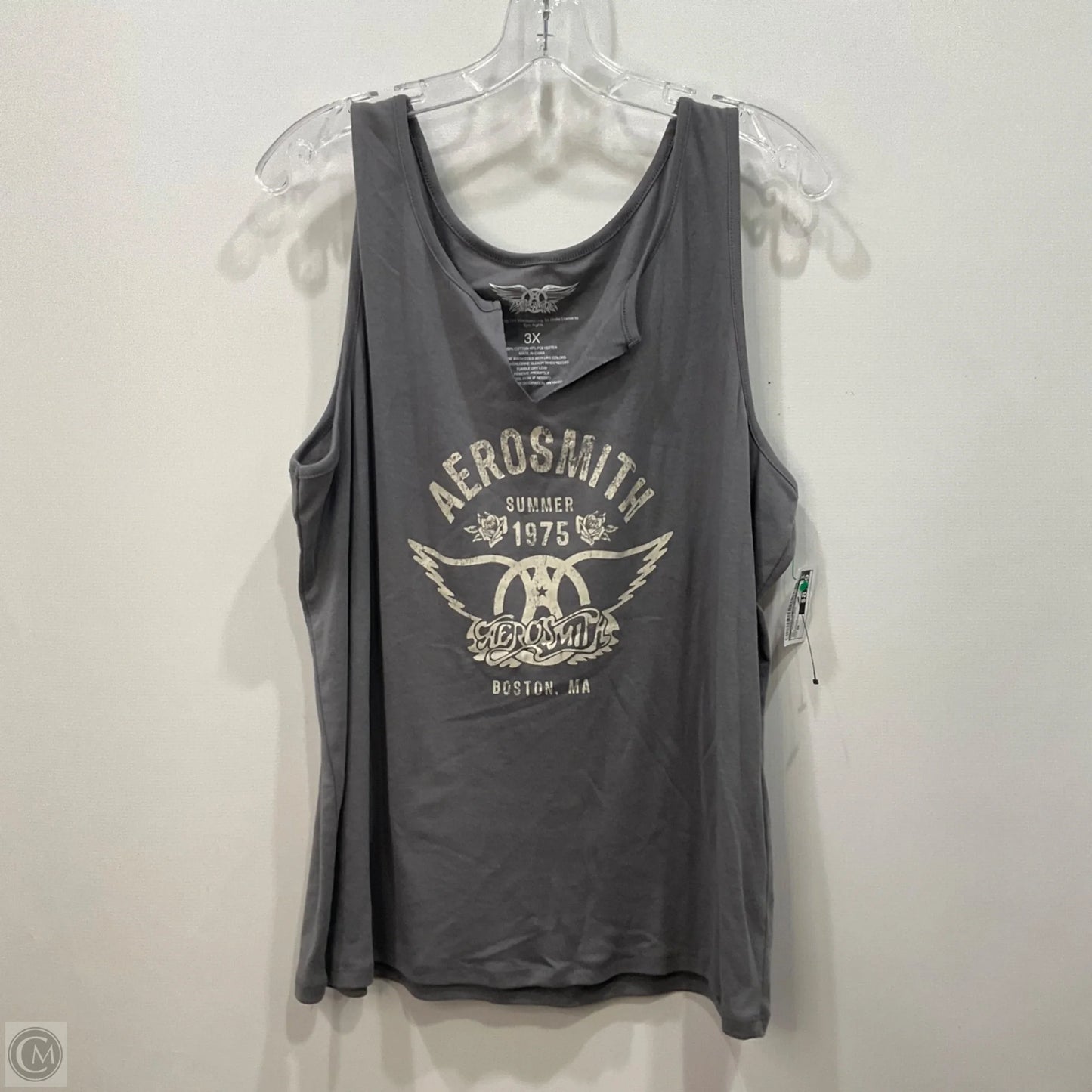 Top Sleeveless By Clothes Mentor In Grey, Size: 3x