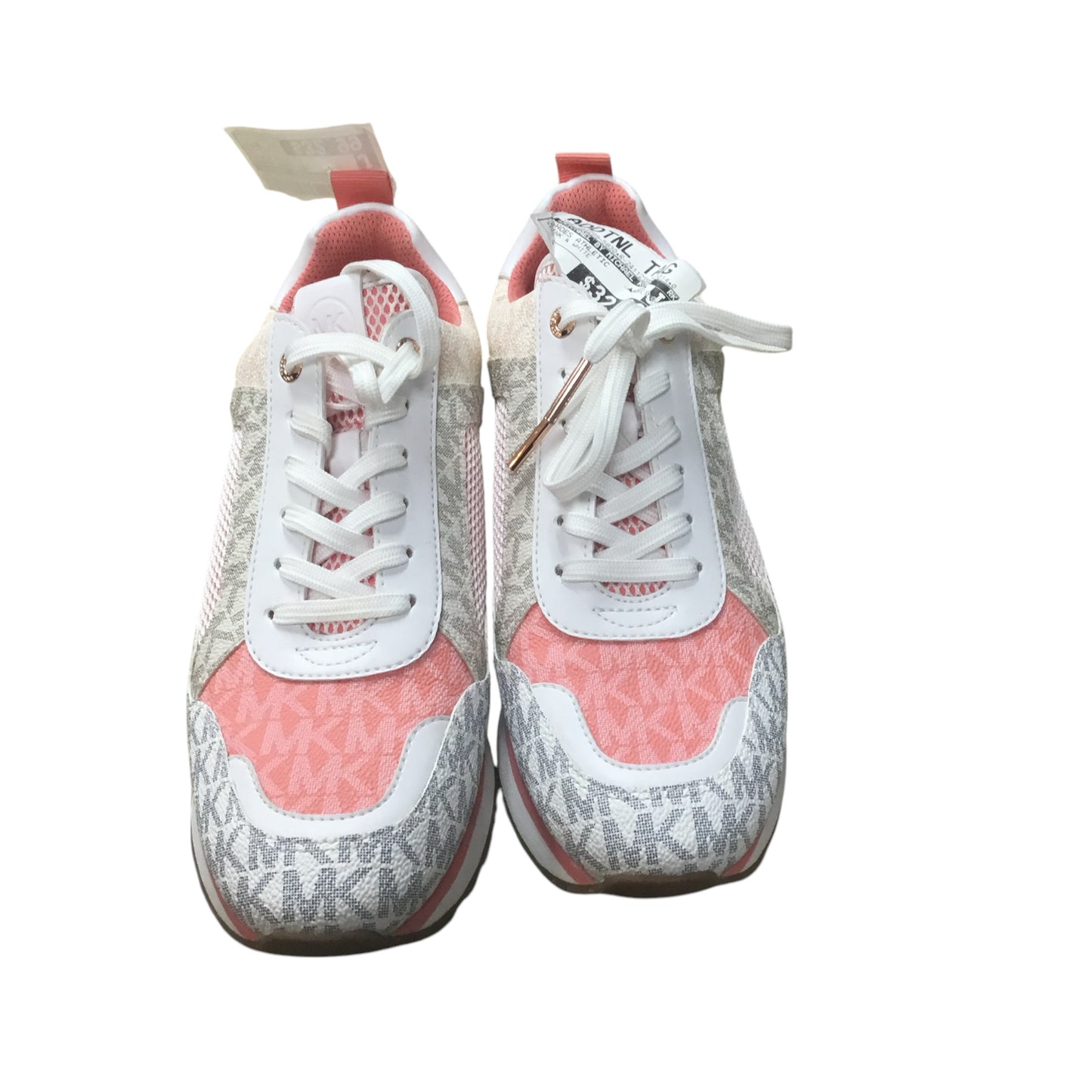 Shoes Athletic By Michael By Michael Kors In Pink & White, Size: 8