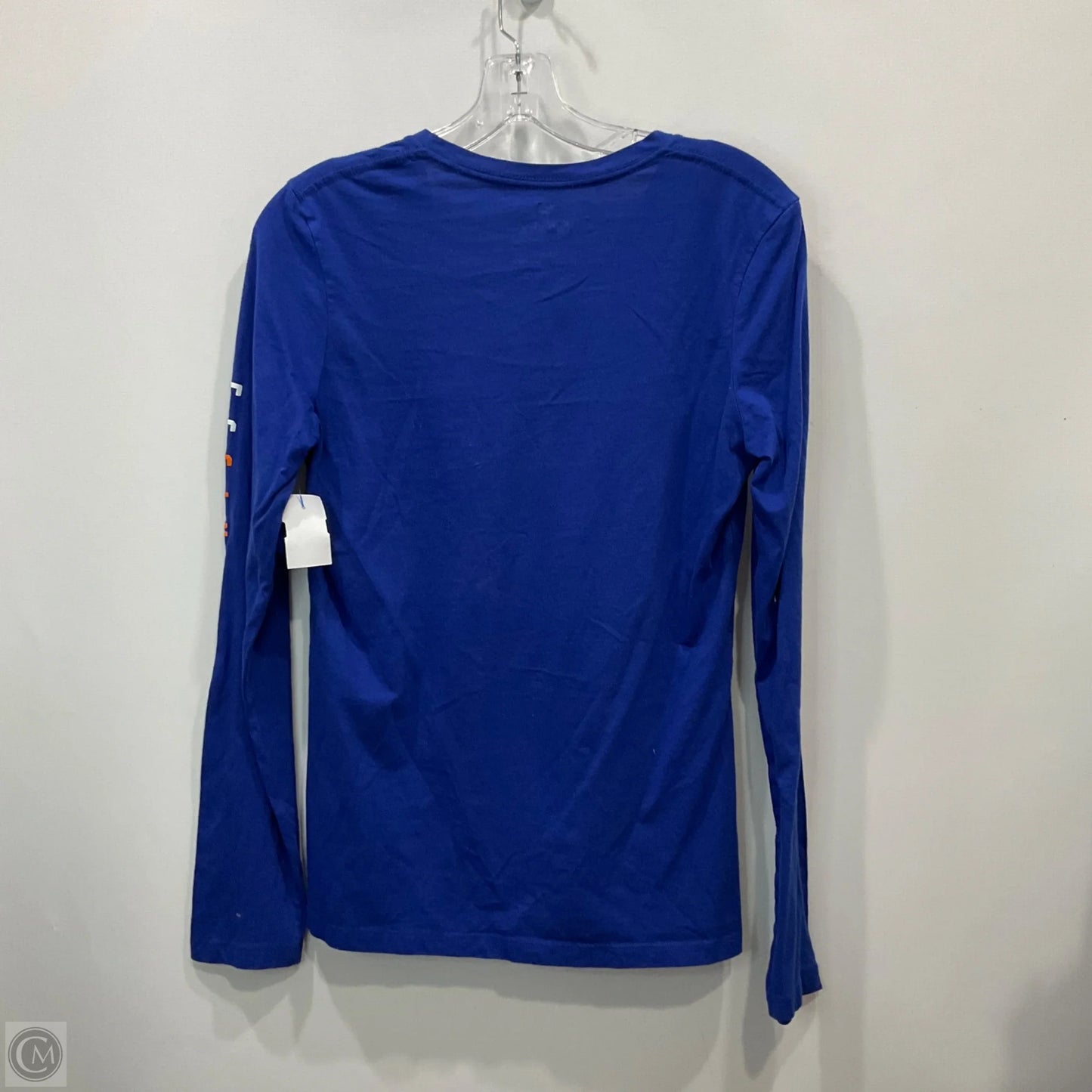 Top Long Sleeve By Fanatics In Blue & Orange, Size: M