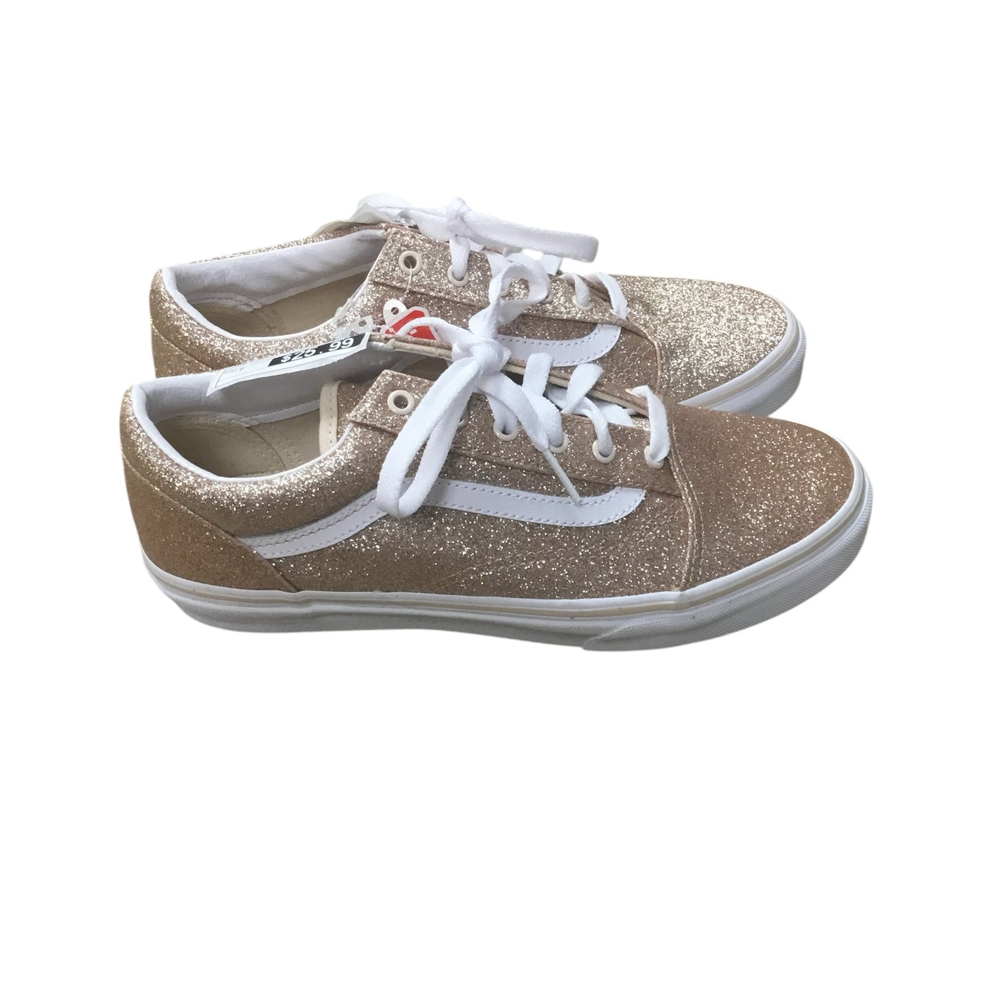 Shoes Sneakers By Vans In Rose Gold, Size: 7