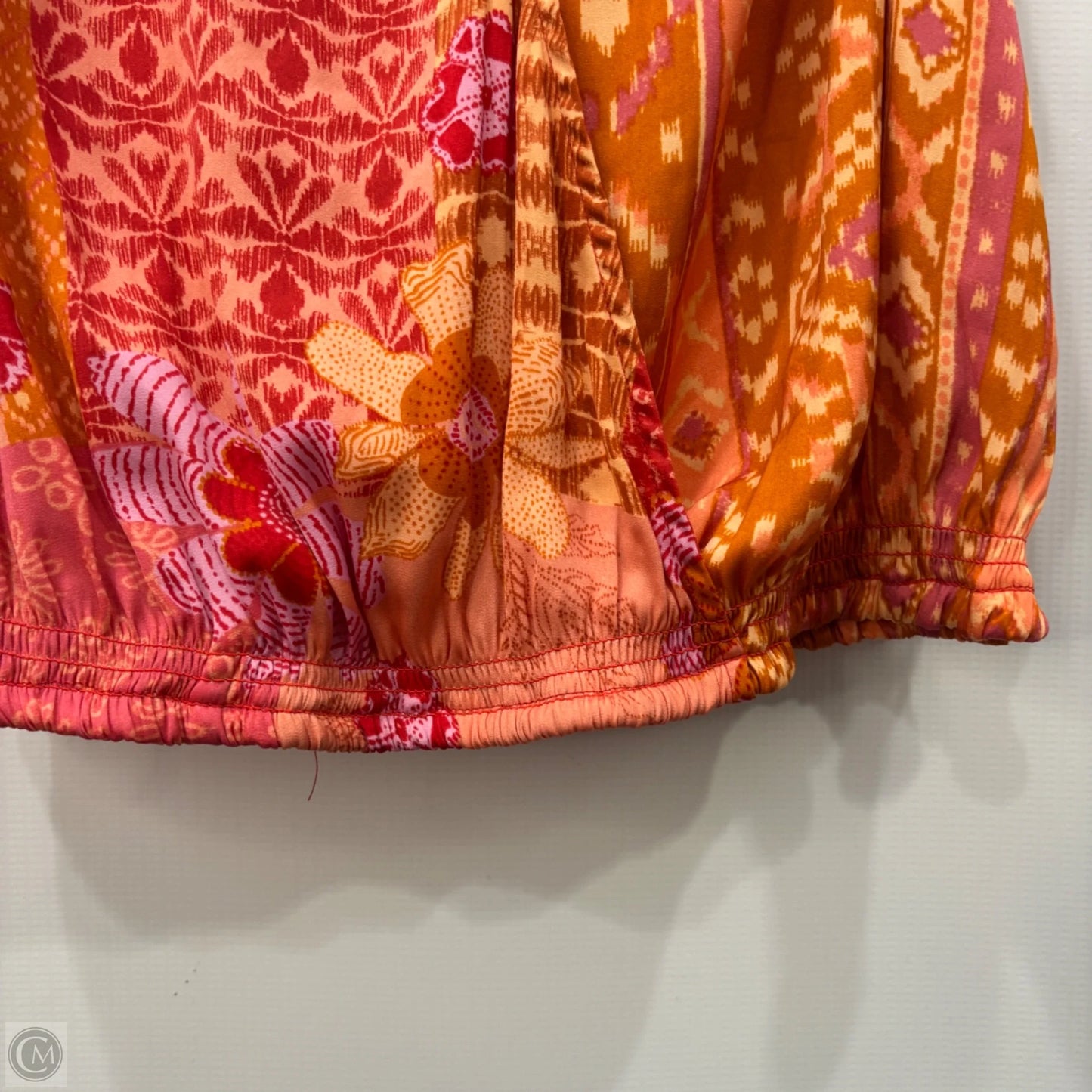 Top Sleeveless By Free People In Orange & Pink, Size: S