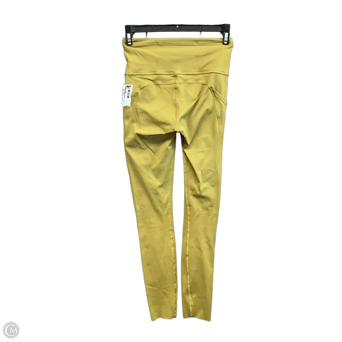 Athletic Leggings By Lululemon In Chartreuse, Size: 2