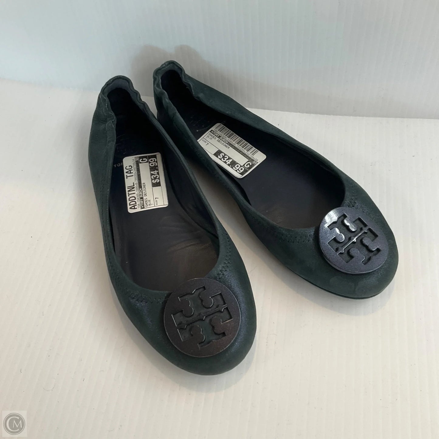 Shoes Designer By Tory Burch In Blue, Size: 7