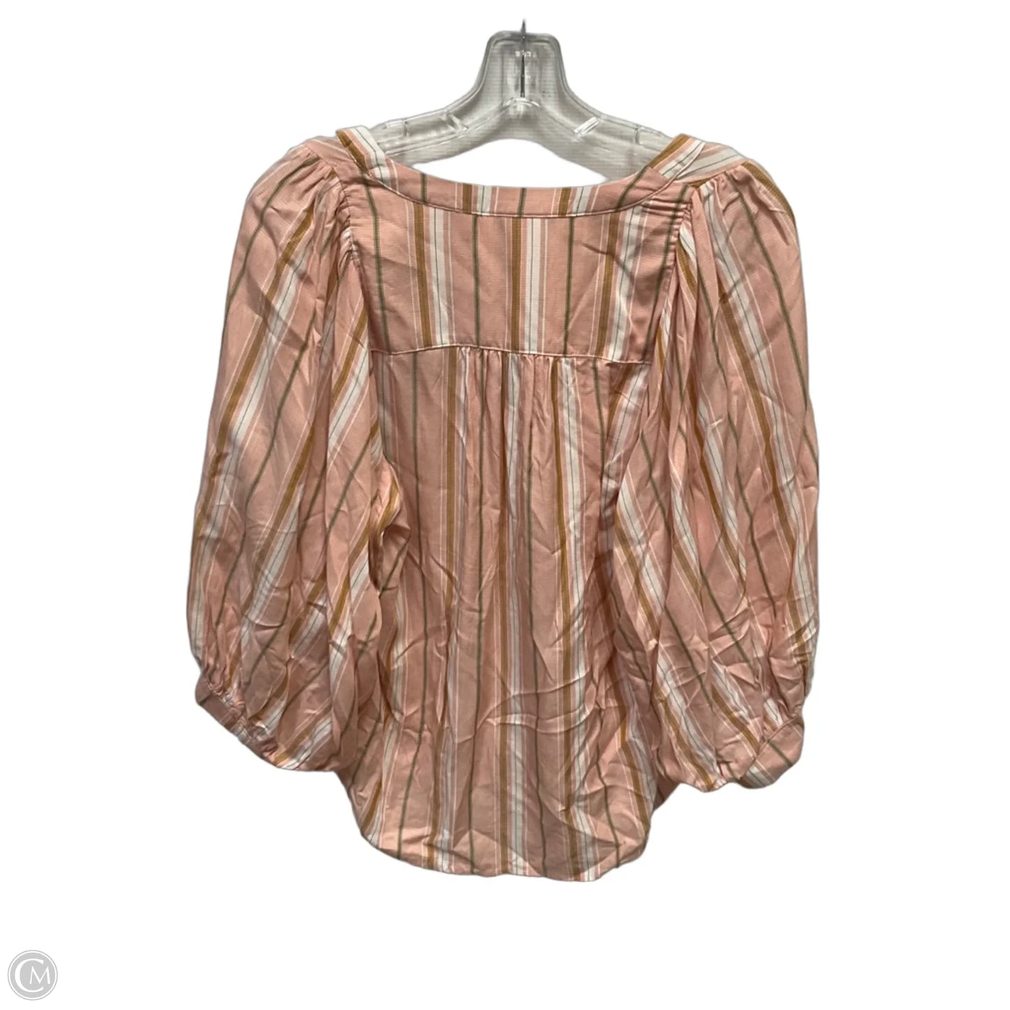 Top Long Sleeve By Maeve In Pink, Size: S