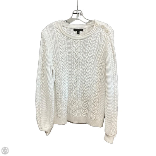 Sweater By Banana Republic In White, Size: M