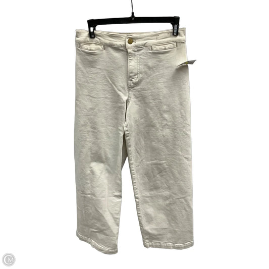 Jeans Wide Leg By Madewell In White, Size: 2
