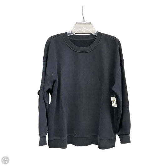 Athletic Sweatshirt Crewneck By Lululemon In Black, Size: M