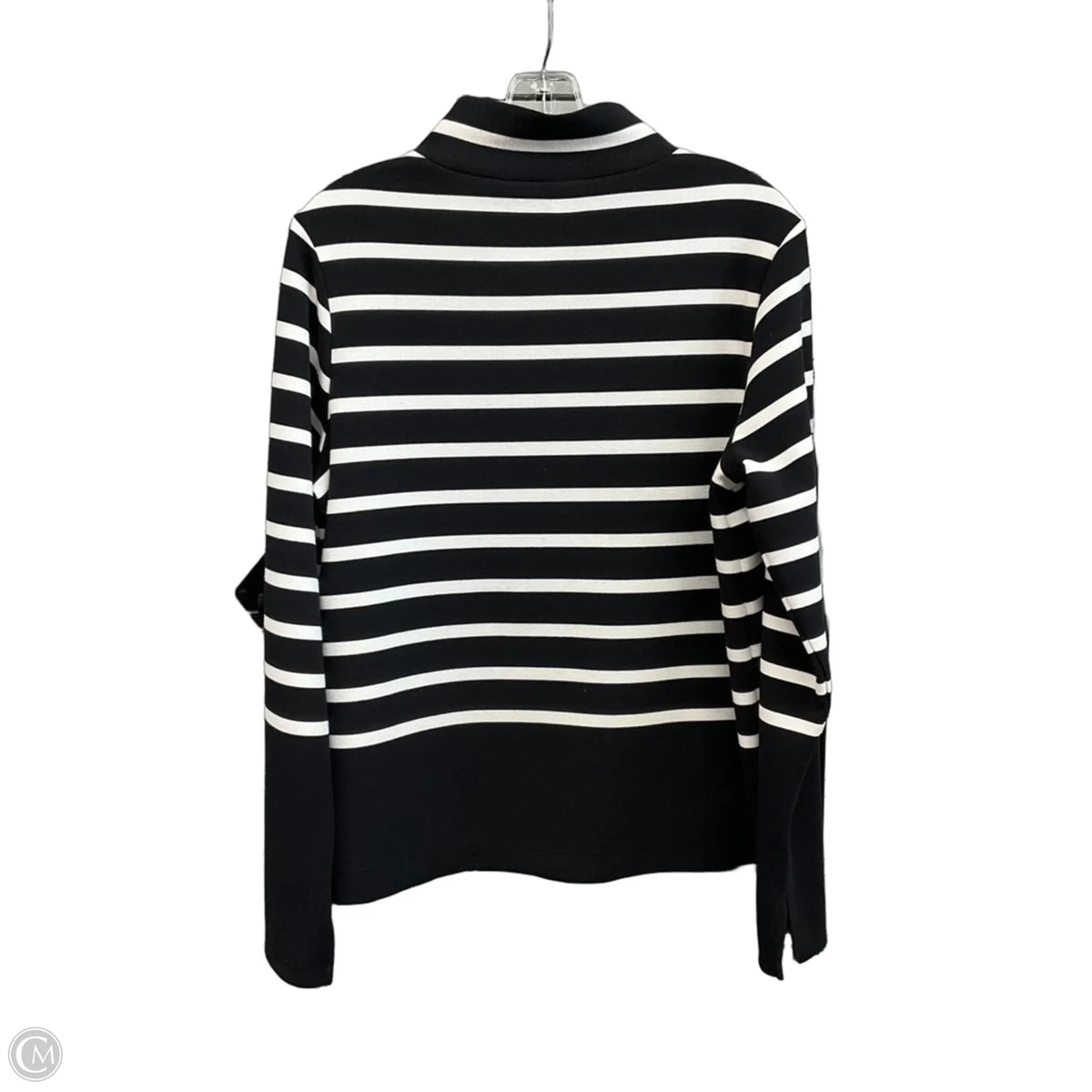 Top Long Sleeve By Spanx In Striped Pattern, Size: L