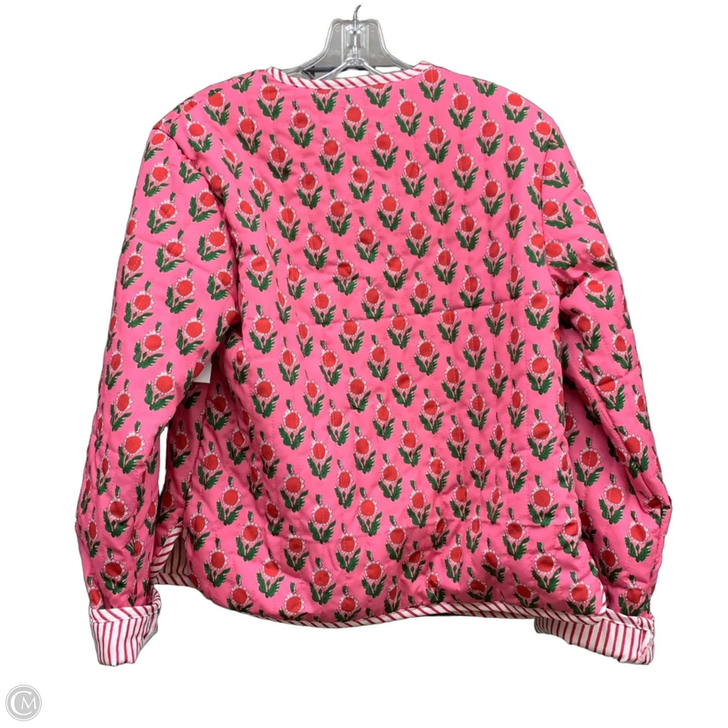 Jacket Denim By Clothes Mentor In Pink, Size: M