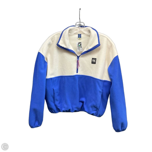 Sweatshirt Collar By Old Navy In Blue & White, Size: S