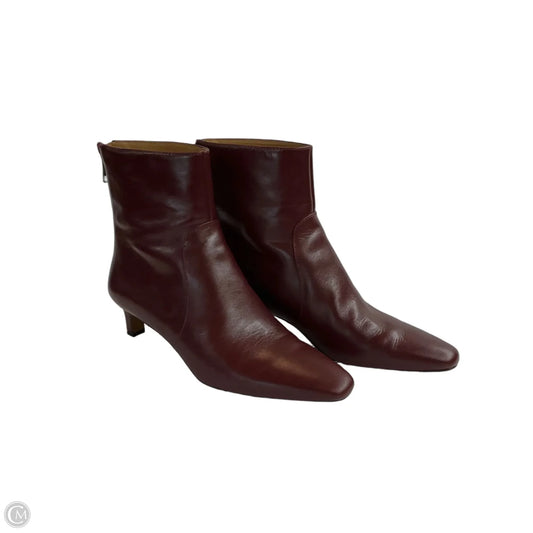 Boots Ankle Heels By Madewell In Red, Size: 7.5