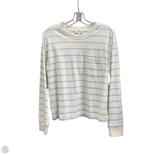 Top Long Sleeve By Evereve In White, Size: S