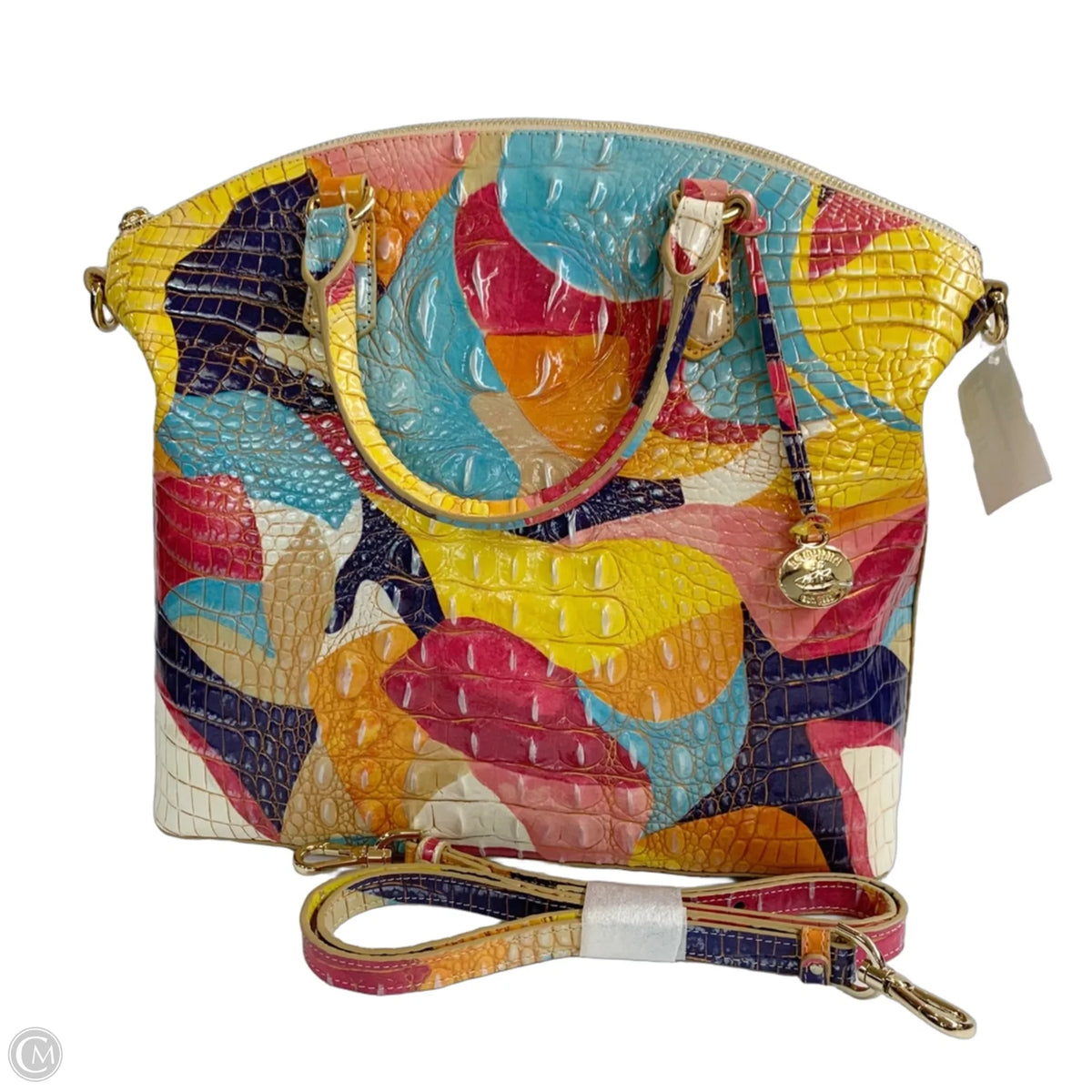 Handbag Designer By Brahmin, Size: Large