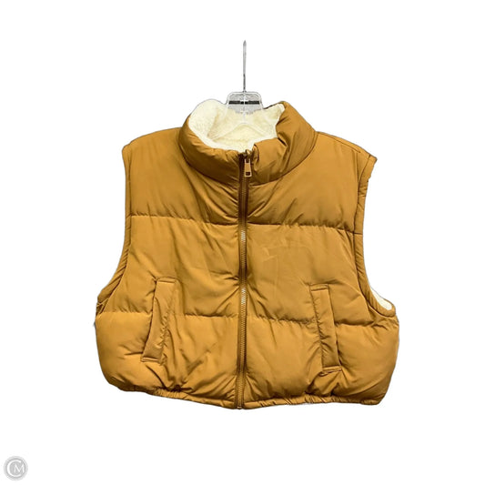 Vest Puffer & Quilted By Altard State In Tan, Size: L