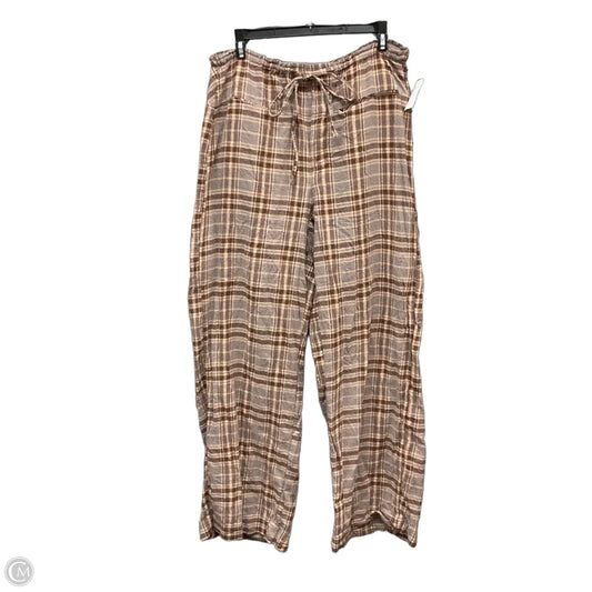 Pants Wide Leg By Free People In Plaid Pattern, Size: M