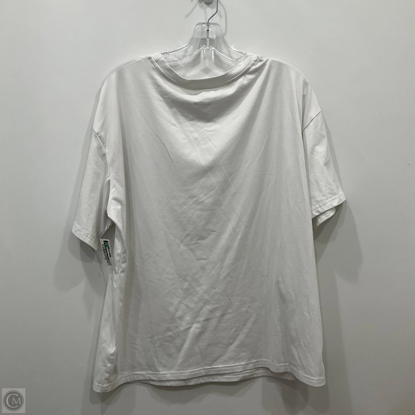 Top Short Sleeve By Shein In White, Size: S