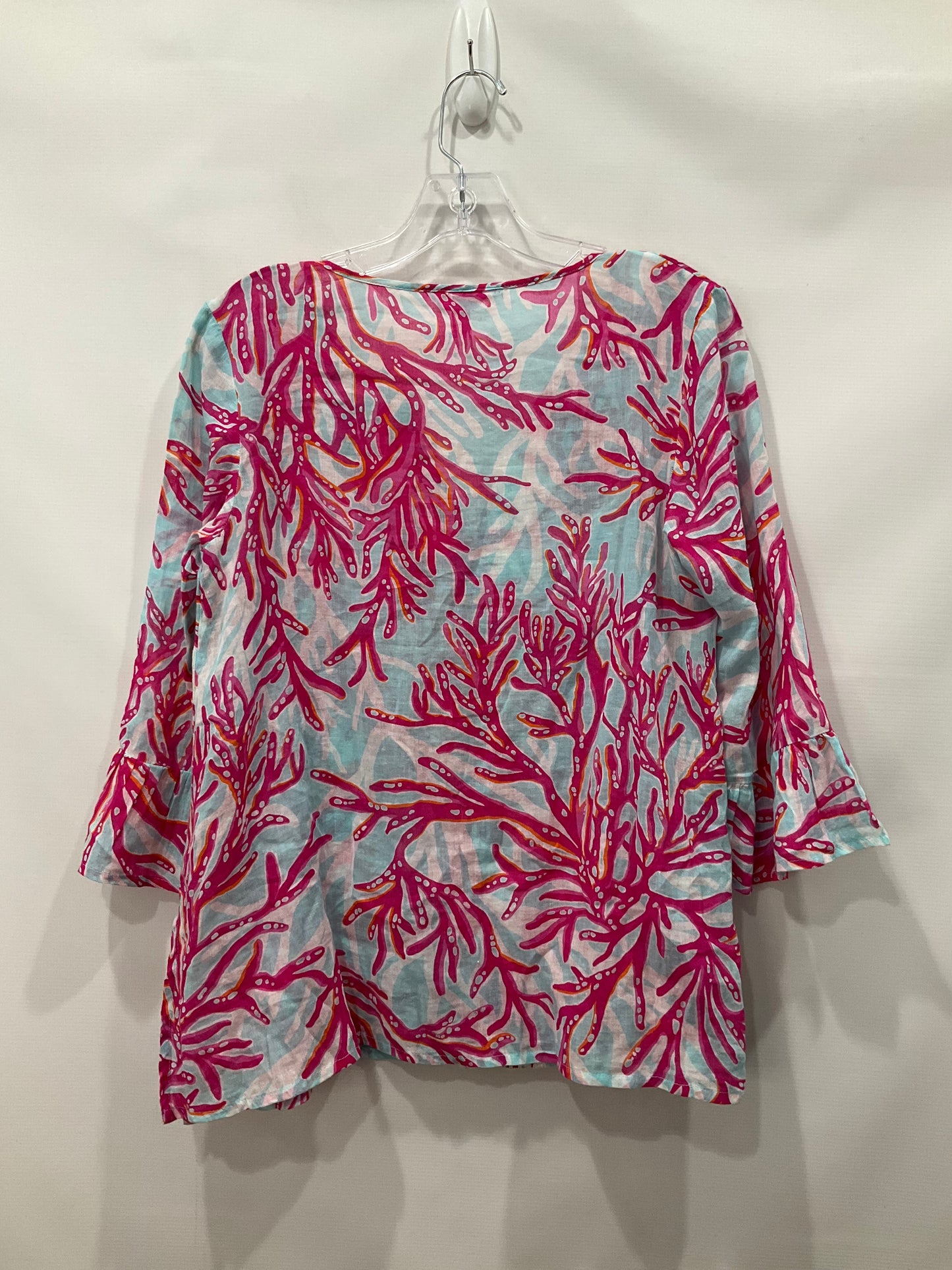 Pink Blue Coverup Lilly Pulitzer, Size Xs