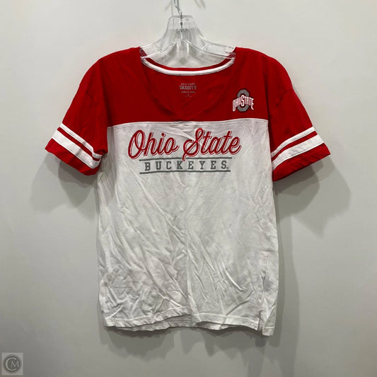 Top Short Sleeve By Clothes Mentor In Red, Size: M