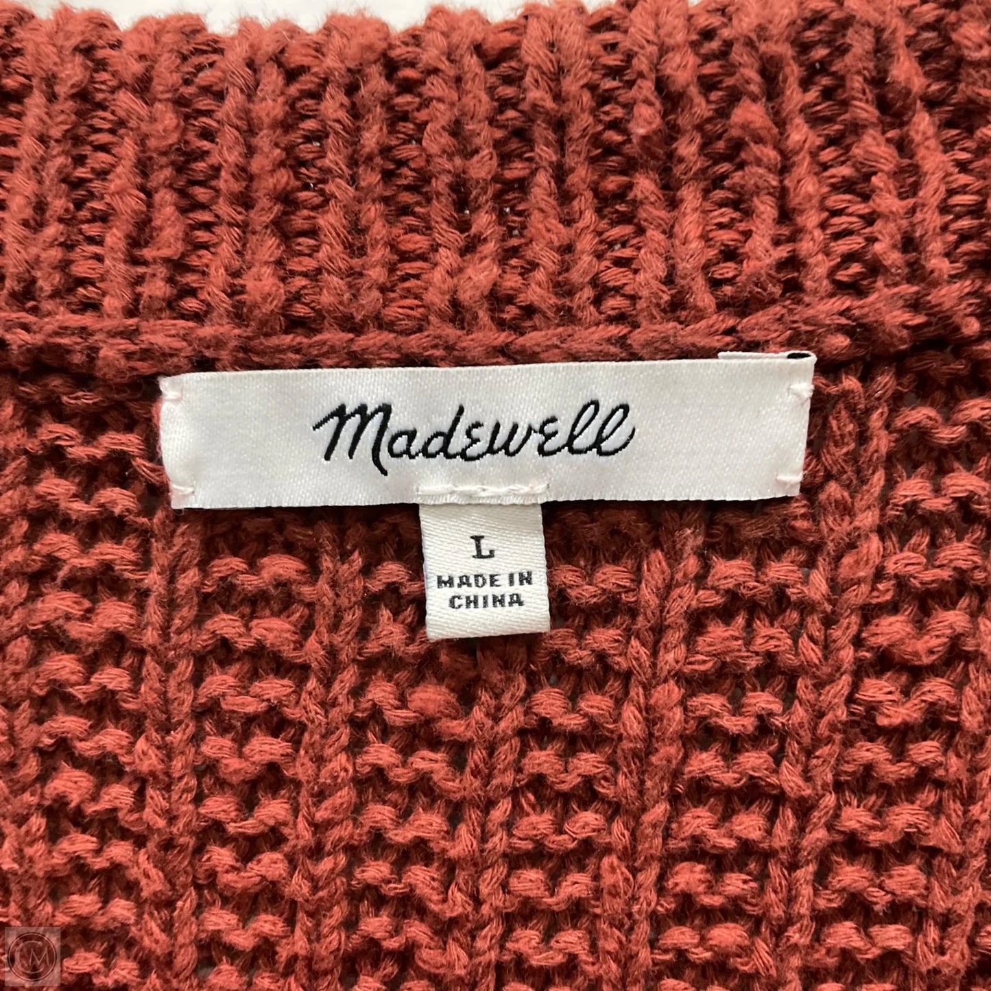 Sweater By Madewell In Red, Size: L