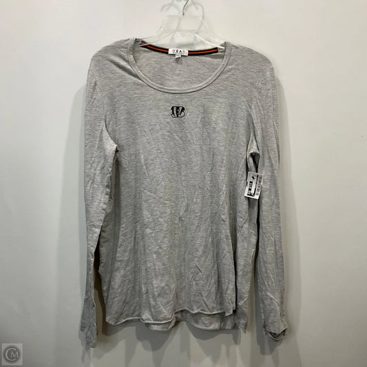 Top Long Sleeve By WEAR In Grey, Size: L