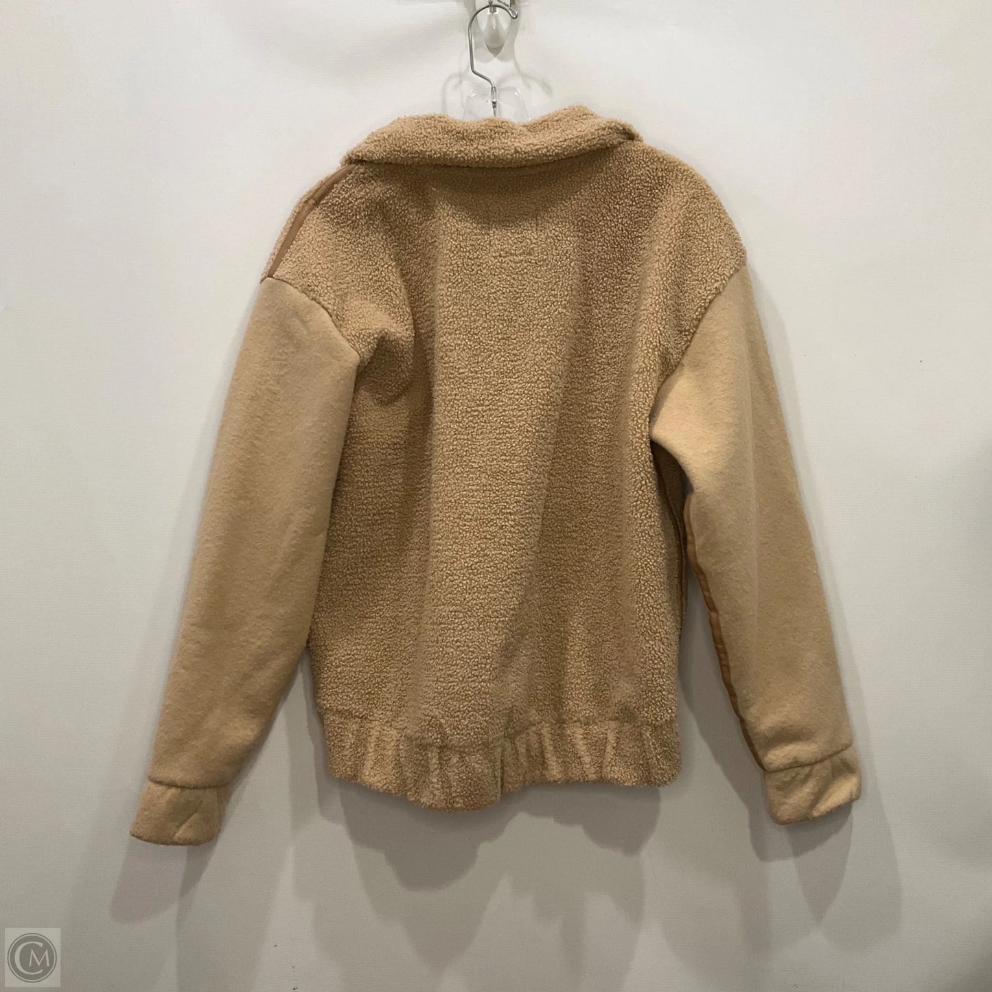 Jacket Faux Fur & Sherpa By Favlux In Cream, Size: L
