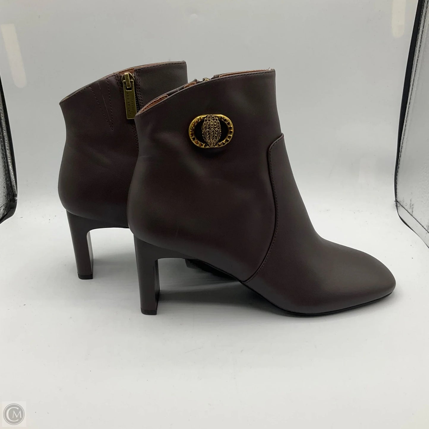 Boots Designer By Kurt Geiger In Bronze, Size: 6