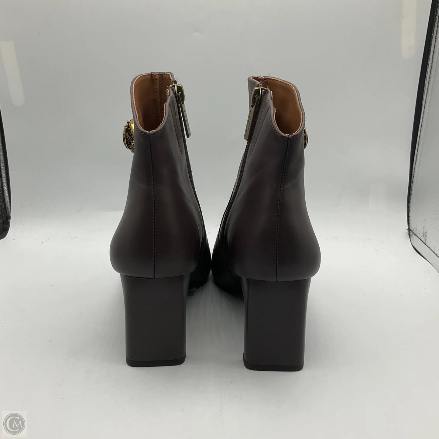 Boots Designer By Kurt Geiger In Bronze, Size: 6