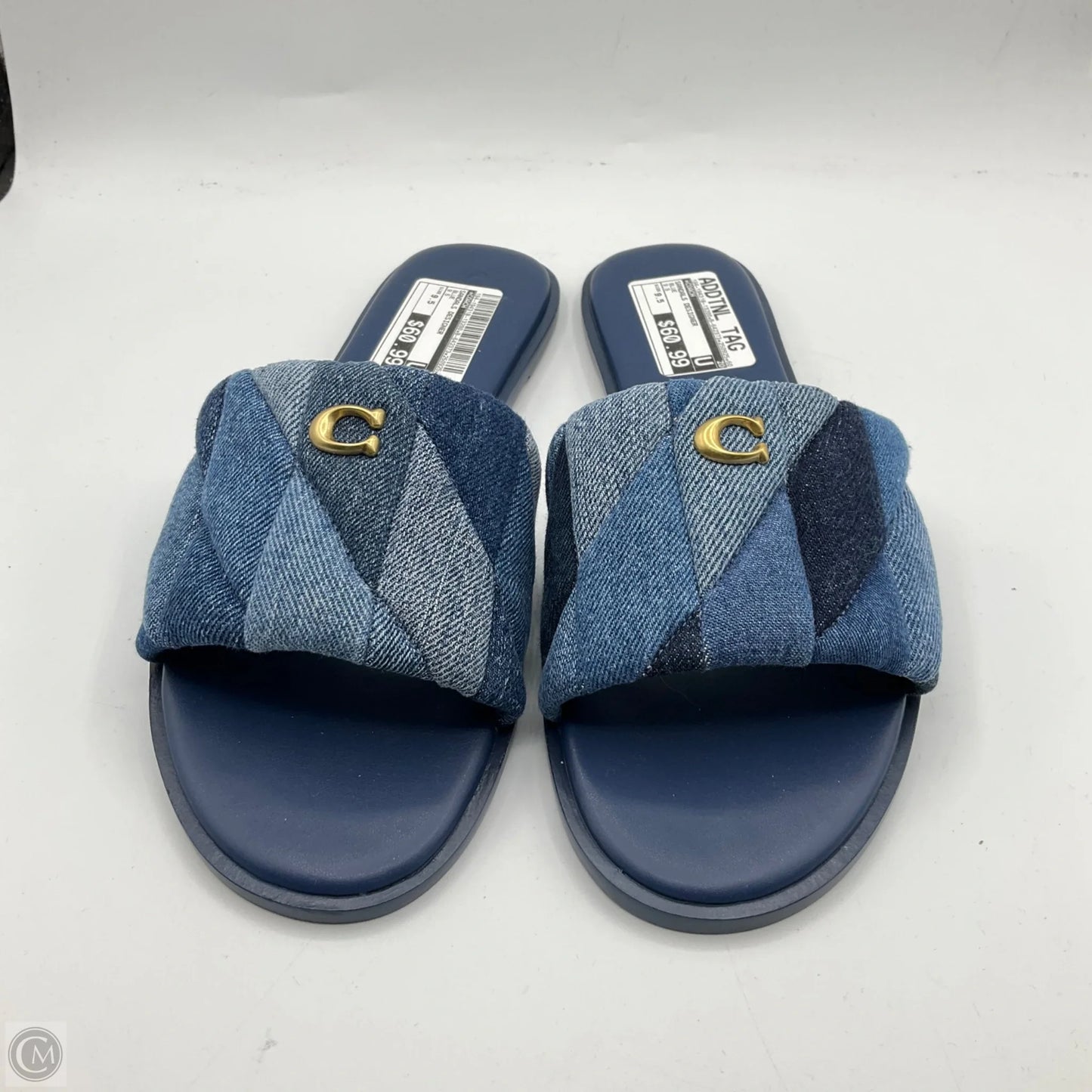 Sandals Designer By Coach In Blue, Size: 9.5