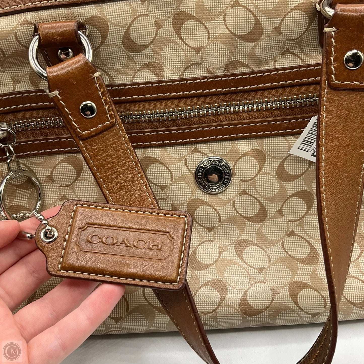 Handbag Designer By Coach, Size: Medium