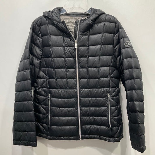 Coat Puffer & Quilted By Calvin Klein In Black, Size: Xl