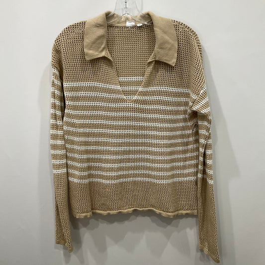 Top Long Sleeve By Gap In Beige, Size: M